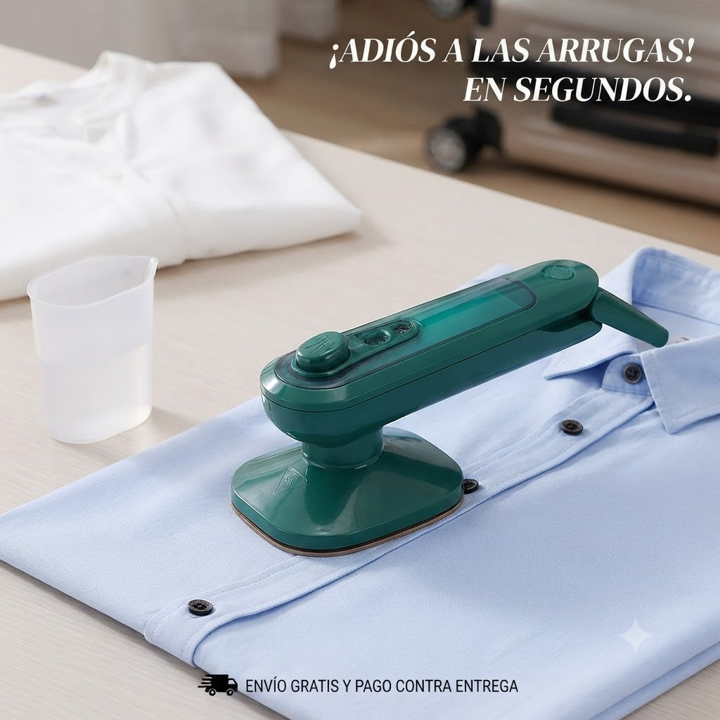 Mini Plancha de Vapor Portátil y Vertical para Ropa – Viaje y Hogar