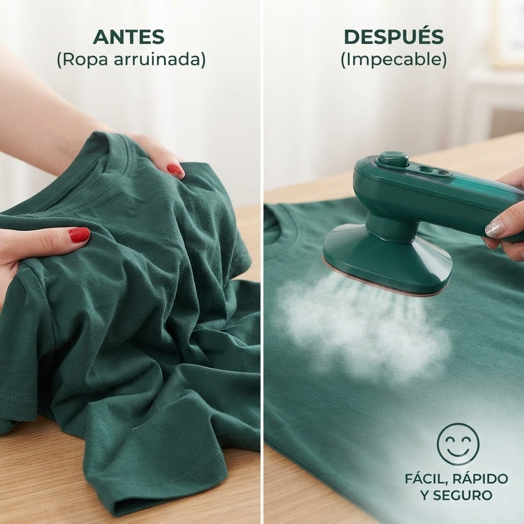 Mini Plancha de Vapor Portátil y Vertical para Ropa – Viaje y Hogar